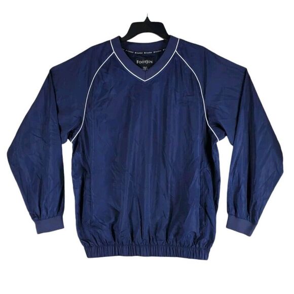 FootJoy Other - FootJoy Windbreaker Jacket Mens M Navy Blue Pullover Waterproof Performance Golf
